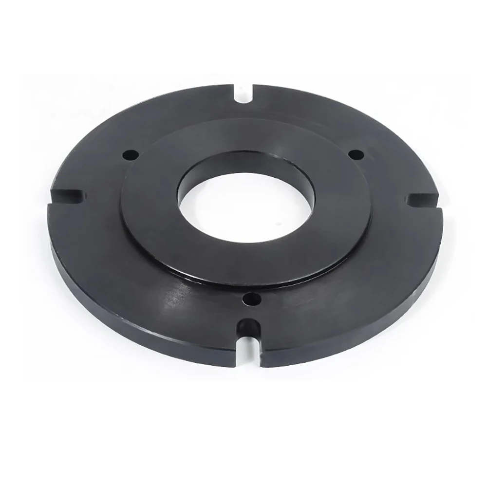 Vertical Chuck Mounting Plate Base 125MM - Precision Fixed Base with 0.02MM Positioning Accuracy
