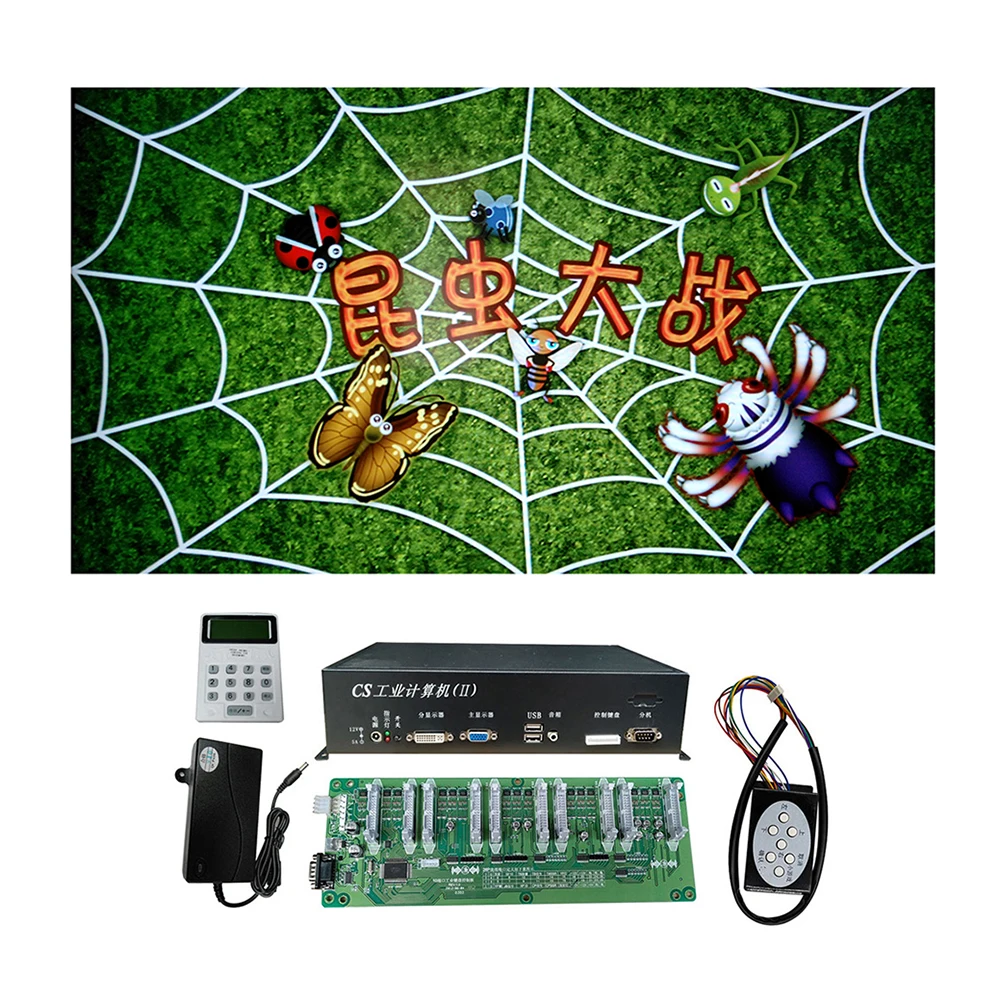 

Popular 4/6/8/10 Players Insect War Fish Hunter Arcade Shooting Insect Game Machine Host Accessories