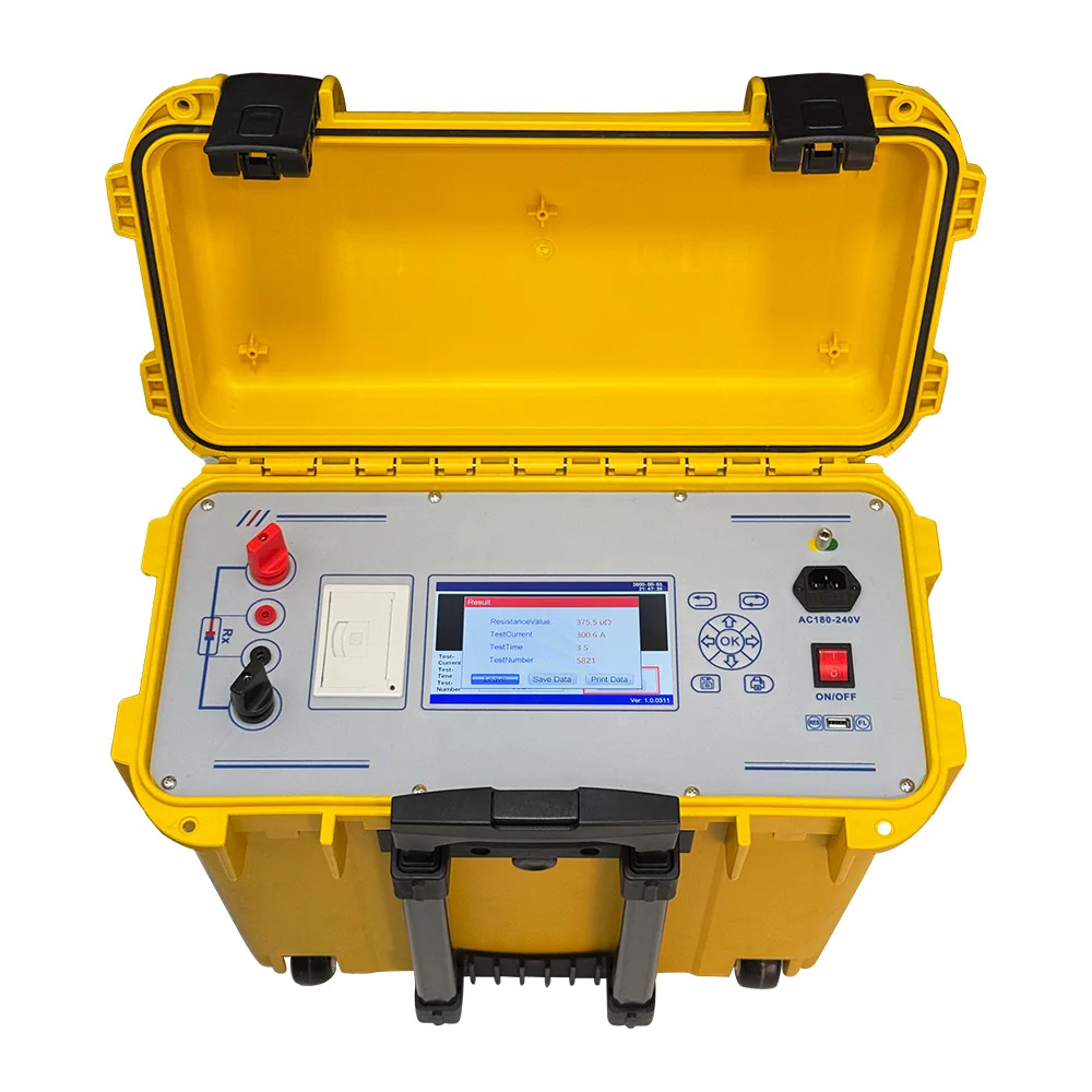 

JHJC300A DC 100A~300A High Precision Portable 300A Micro Ohm Meter for Circuit Breaker Resistance Testing