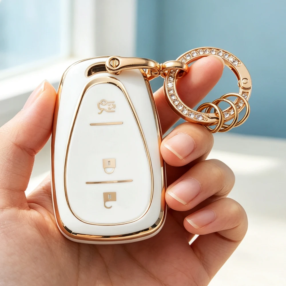 3 Buttons TPU Car Remote Key Case Cover for Chevrolet Cruze Orlando Trax Tracker Onix Turbo Trailblazer Equinox Malibu Bolt