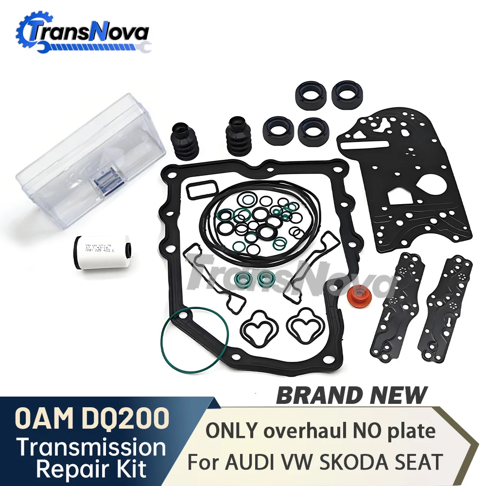 

Ремкомплект гидроблока TransNova DSG 7 0AM DQ200 с прокладками и фильтрами для Audi A3 Q3 VW Golf 7 Skoda Seat