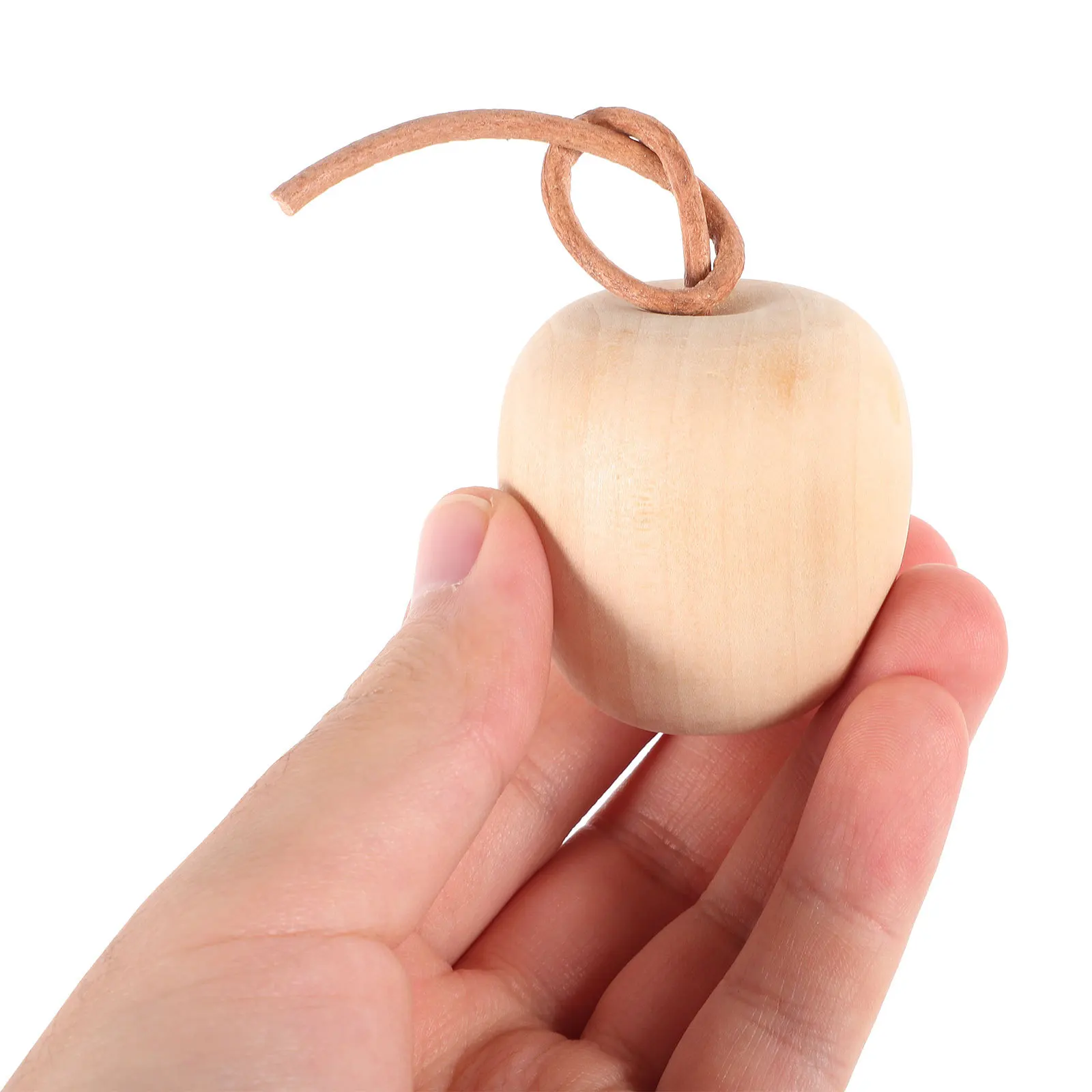 

4Pcs DIY Wooden Apples Crafts Unpainted Fruit Decoration Smooth Surface Creative Gardening Props for Micro Landscapes and Room
