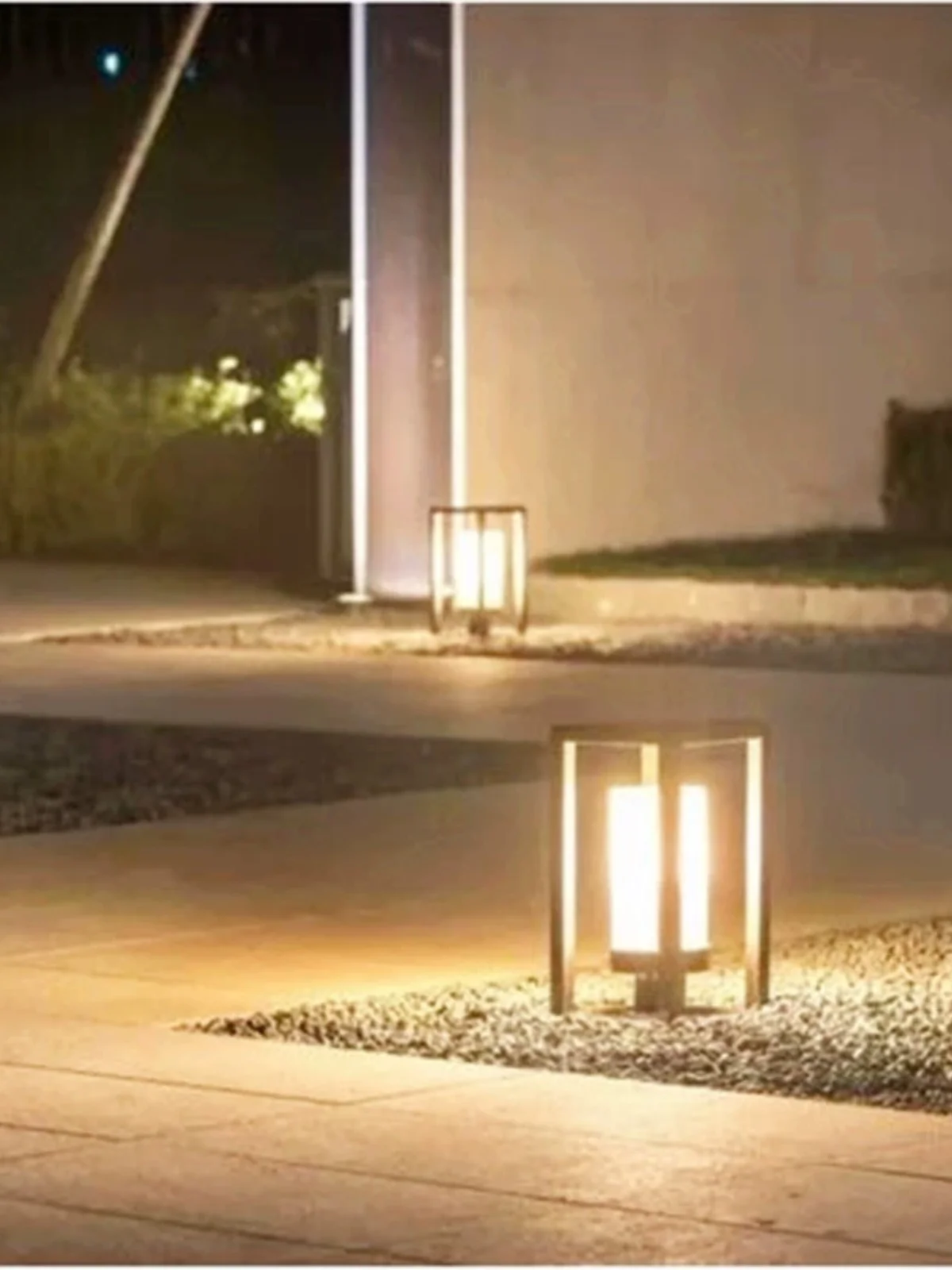 Outdoor waterproof handmade lawn floor lamp stainless steel courtyard column lamp garden villa square led small street lamp