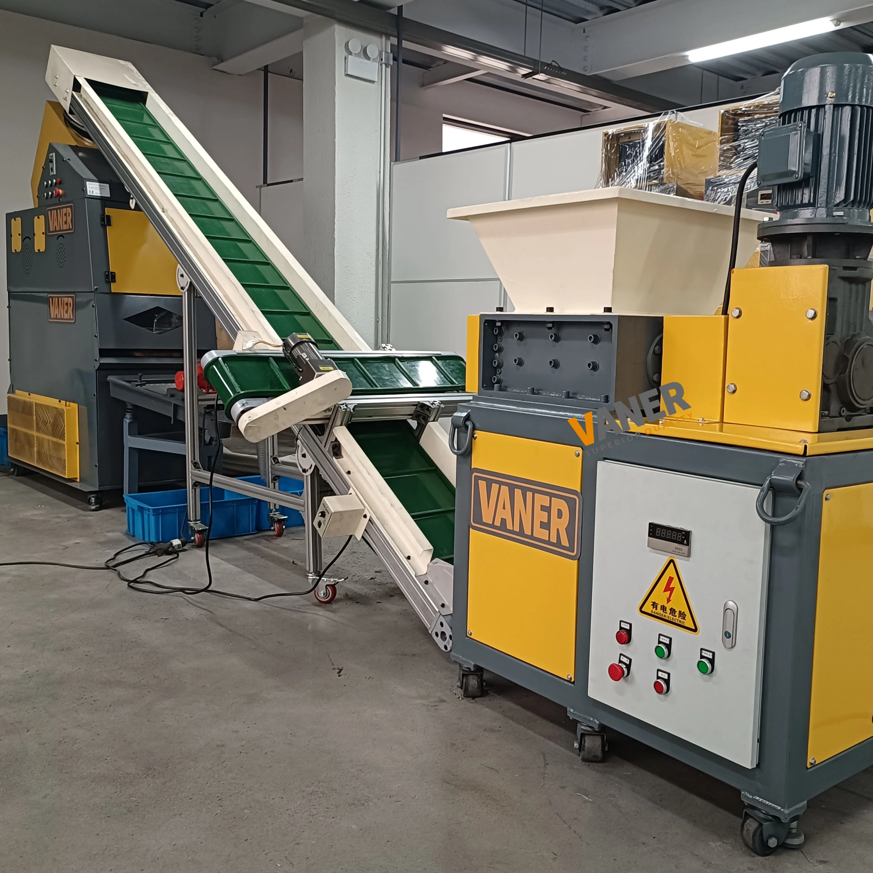 New Model V-C08 100-180kg/h  Copper Wire Cable Granulator Wire Separator Metal Shredder Machine Wire Granulator Machine