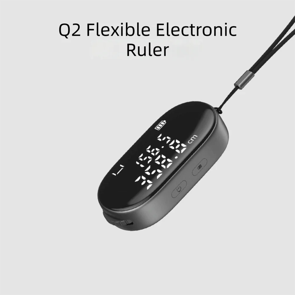 High Accuracy Mini Electronic Ruler Mini Size Digital Display Type-C Rechargeable Tape Ruler Hand Tool Rolling Ruler