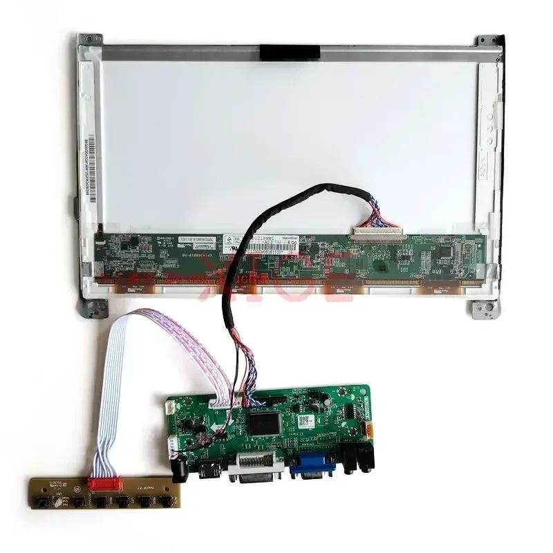 Placa controladora de pantalla LCD, Compatible con HSD100IFW4, HSD101PFW2, DVI, VGA, 10,1 pulgadas, 1024x600, matriz, Kit de bricolaje, LVDS, 30 Pines, HDMI