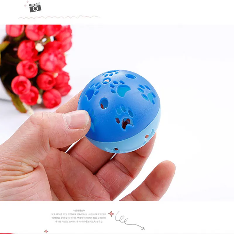 1~10PCS Funny Cat Toy Bell Ball 5cm Plastic Planet Ball Interactive Kitten Creative Color Hollow Training Bell Cat Chew Pet