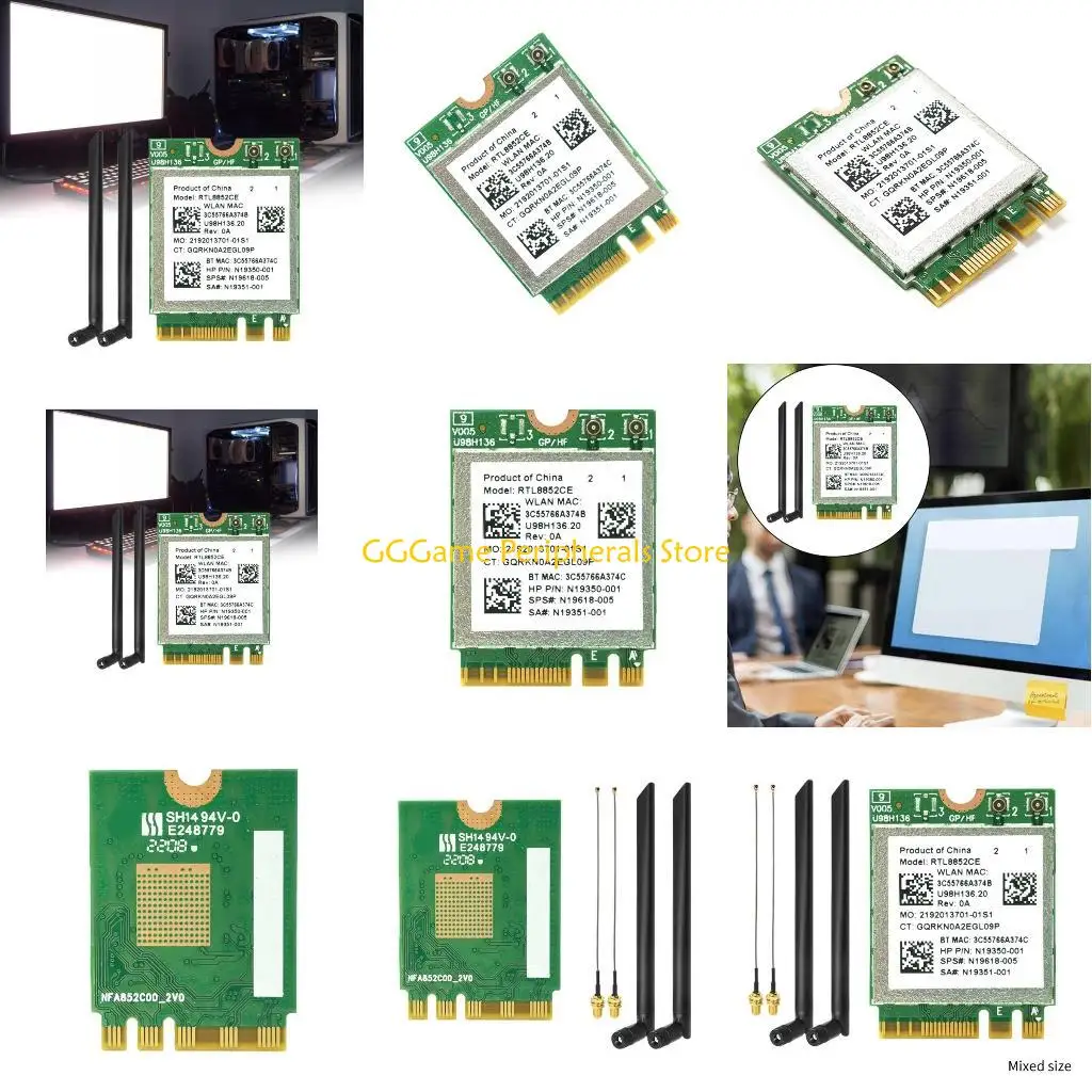 

U55B WiFi Card Wifi6e RTL8852CE WLAN 802.11ax Wifi Networking Card