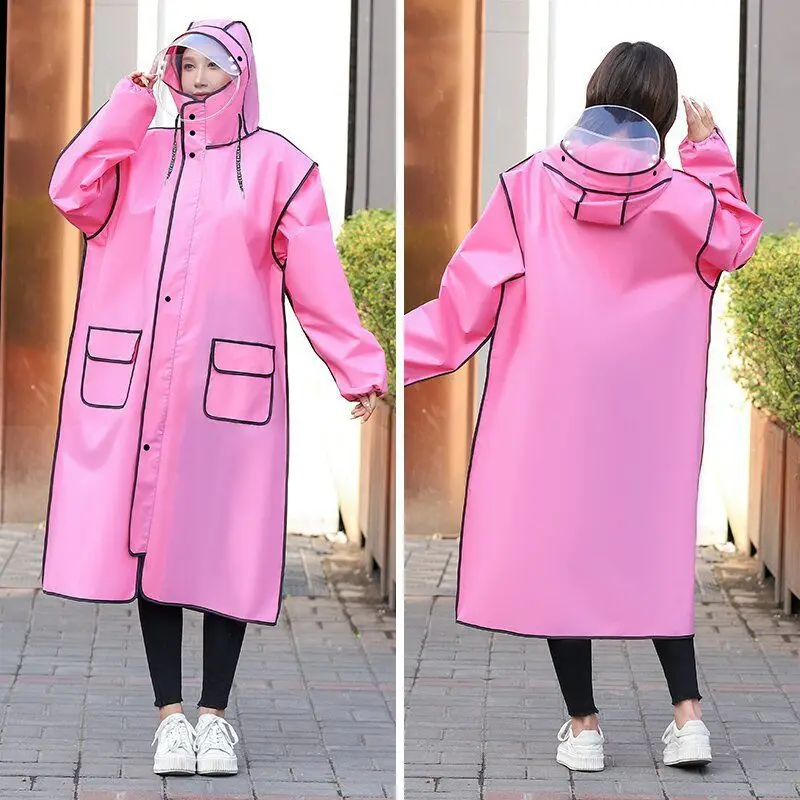 

Long raincoat full body rainstorm proof electric bicycle single female male fashion student battery bike adult poncho