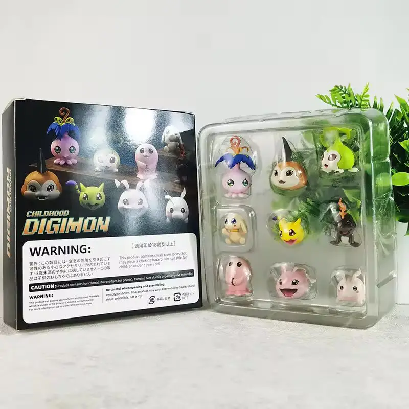 

Digital Monsters Figure Gabumon Pyocomon Koromon Mochimon Tokomon Plotmon Anime Figure Cute Mini Pvc Model Collectible Toy Gift