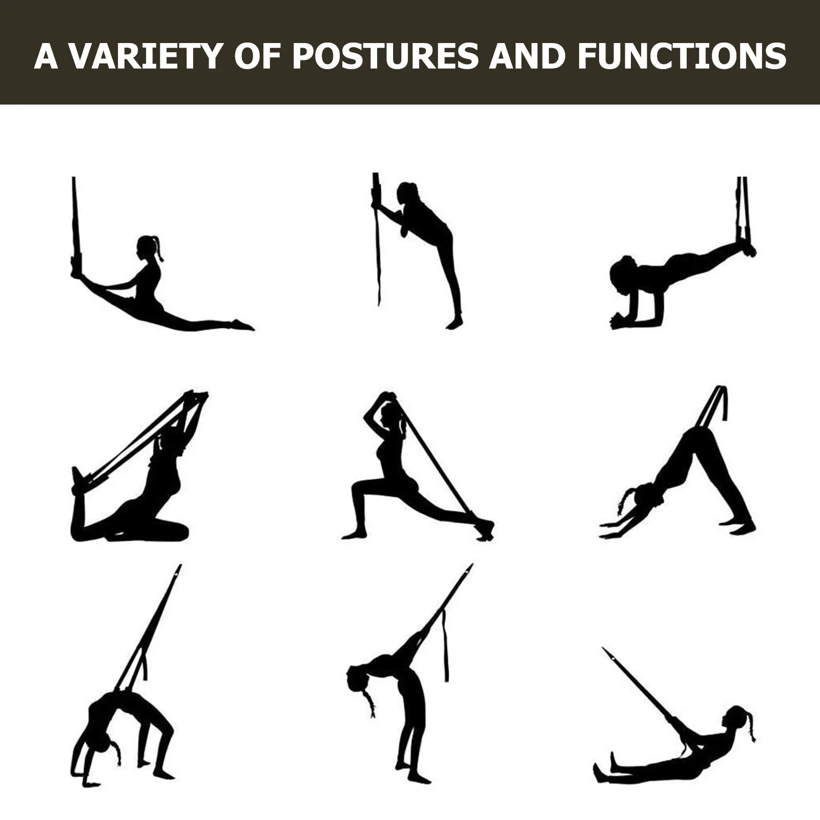 

2Pcs Fitness Door Anchor PVC Webbing Over Door Strap Exercise Resistance Band Training Strap Home Gym Workout Gym Accessories