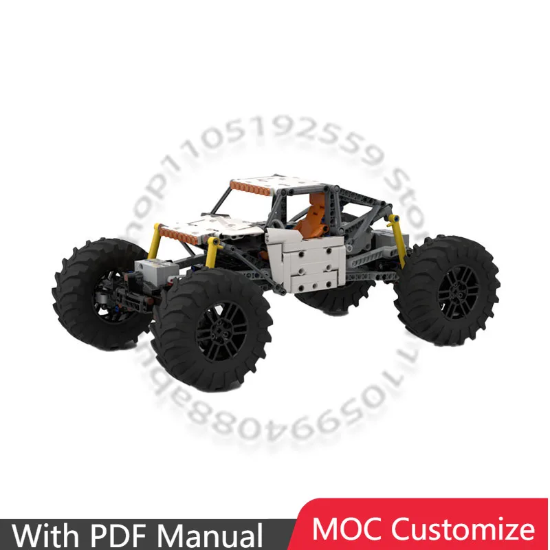 

773 детали: Гоночный внедорожный краулер MOC, модульный конструктор, популярная технология сборки, игрушка-подарок для детей, сделай сам