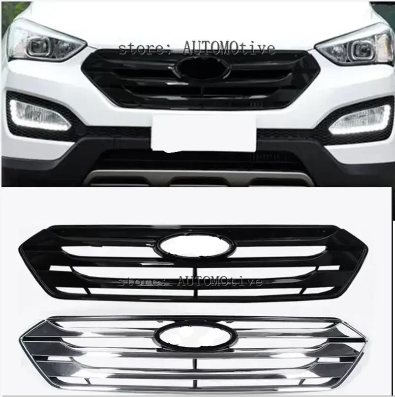 

For 2013 2014 2015 2016 for HYUNDAI SANTA FE SPORT IX45 ABS Chrome Honey Bumper Mesh Grille ,Front Car Grill Grills