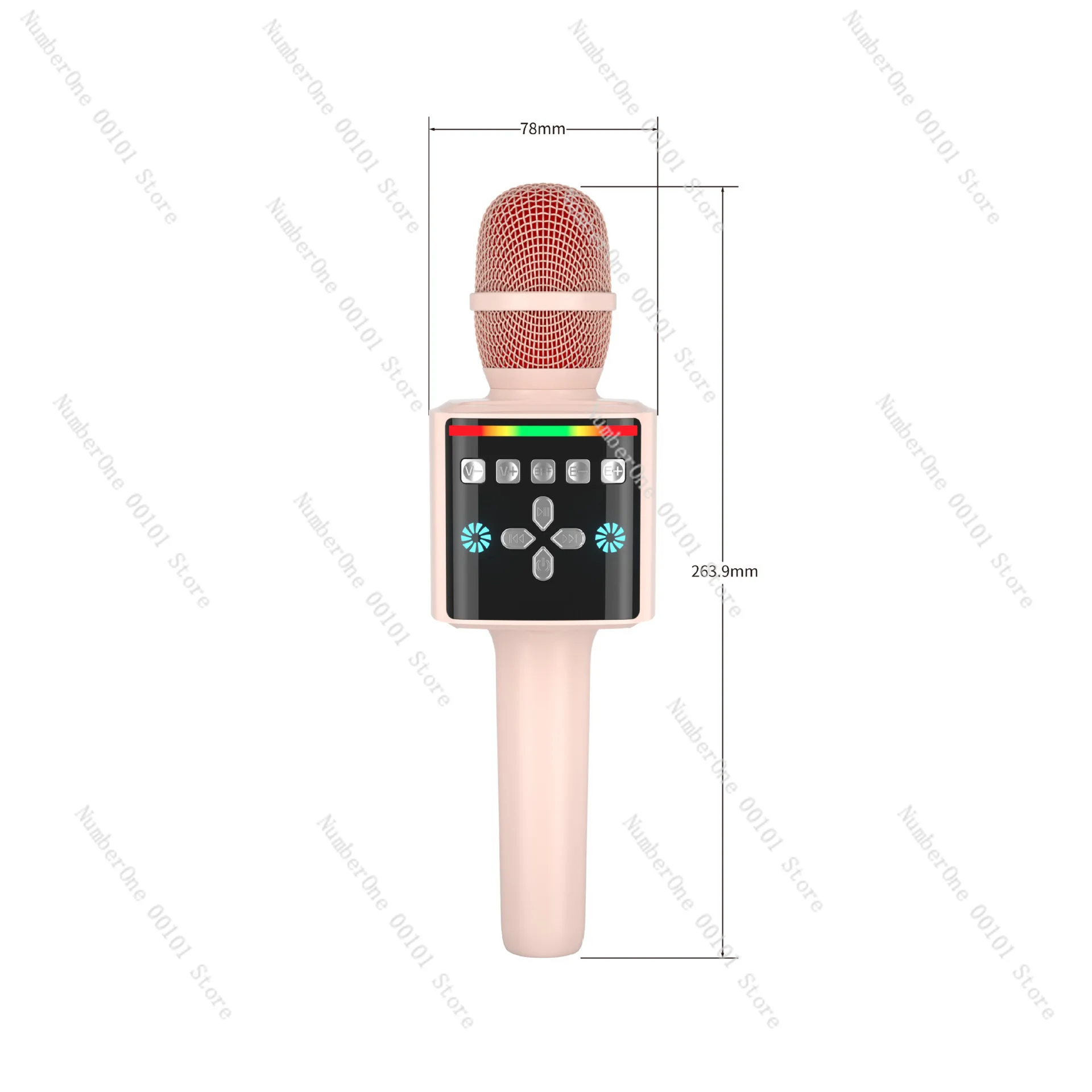 Wireless mobile phone microphone home live broadcast national karaoke children's Bluetooth microphone audio integrated
