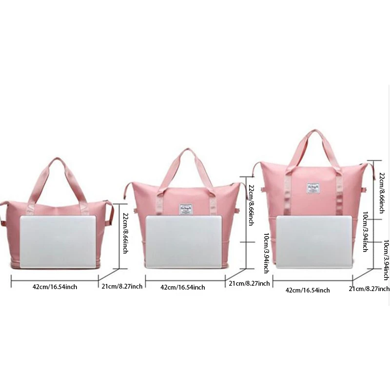 Unisex Crossbody Bags Double Expandable Travel Bags Large Capacity Storage Bags Hangbags Can Be Used For Trolley Cases