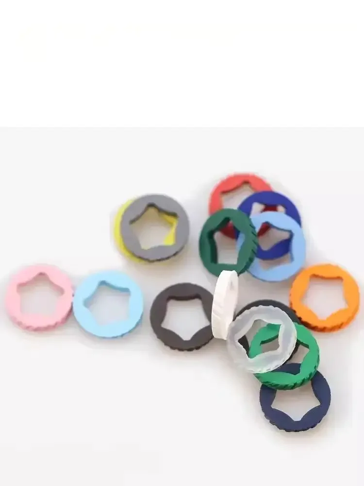 Fluorine Rubber Ring Watchband Crown For RM Richard Mille Strap RM11-03 Five Pointed Star Accessories Head