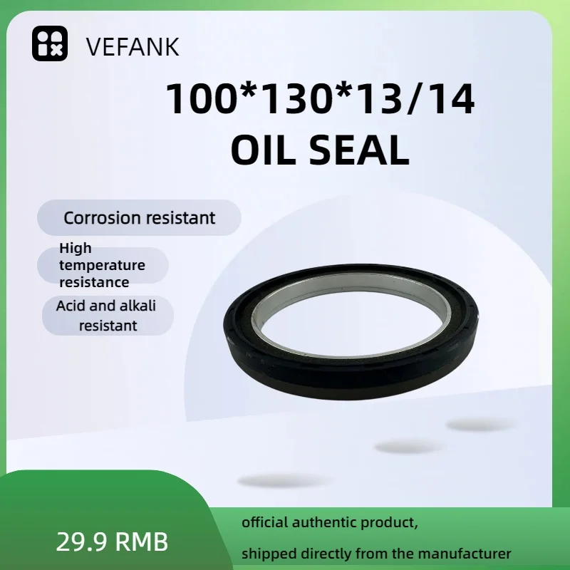 

100 × 130 × 13/14 Crankshaft Oil Seal Silicone 40102683 40102680 504078251 I Factory Direct Sales Quality Guaranteed