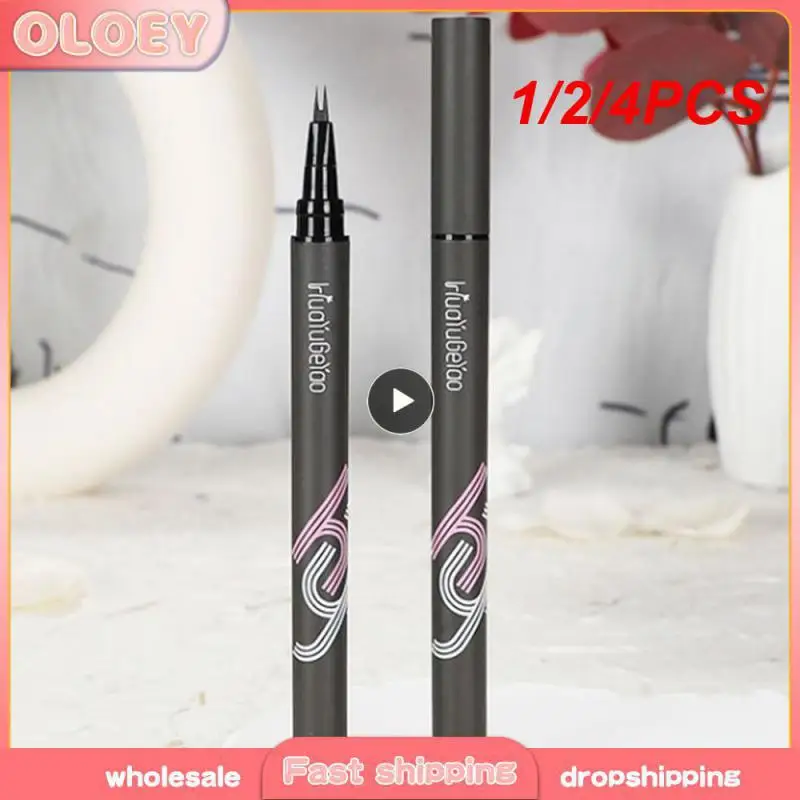 1/2/4PCS Newbie Friendly Precision Eyeliner Water Proof Double Cross Eyeliner Not Easy To Faint Animal Husbandry