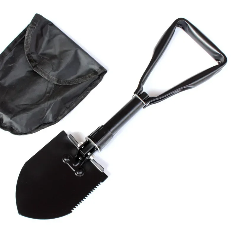 Multifunctional folding shovel sapper shovel large military green car shovel outdoor digging wild vegetables