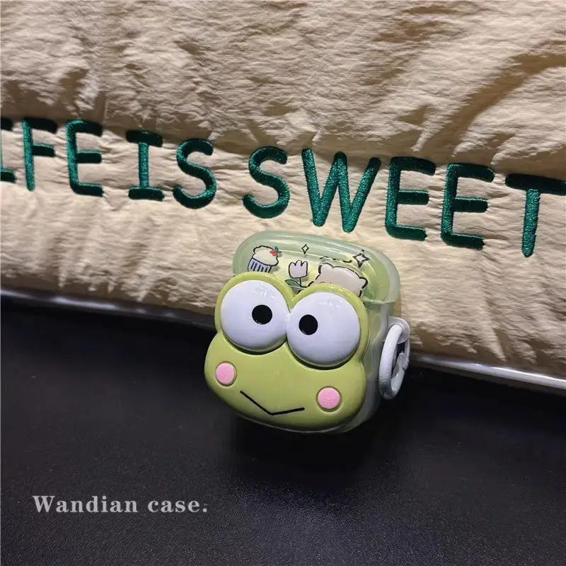 Sanrio Kero Kero Keroppi Airpods 1/2 Kawaii Cartoon Earphone Protective Case Earphone Decoration Confidante Birthday Present