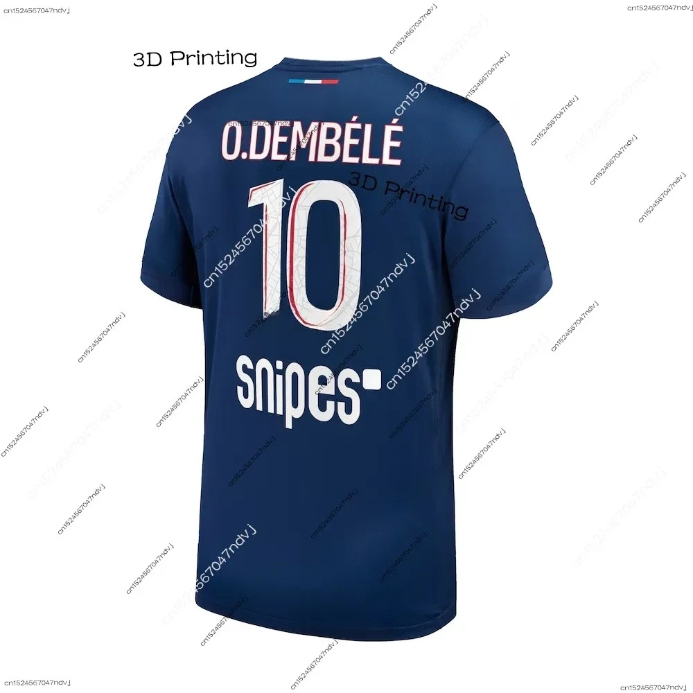 

2025 New Paris Summer Sports Quick-drying Short-sleeved T-shirt Special Kit Adult Men and Women Children's Plus Size T-shirt