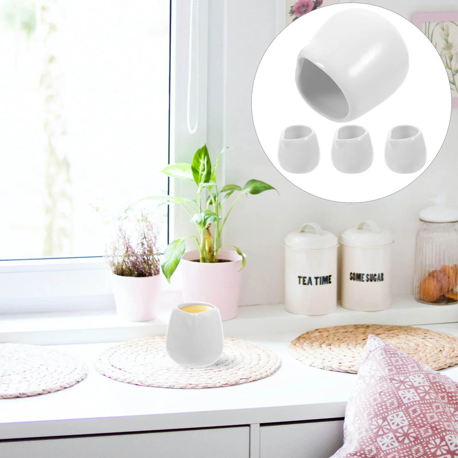 

4 шт., керамический дозатор соуса для соуса, безопасный материал, дозатор соуса для горячего и холодного грависа, заправки для салата, приправы, лодка для соуса