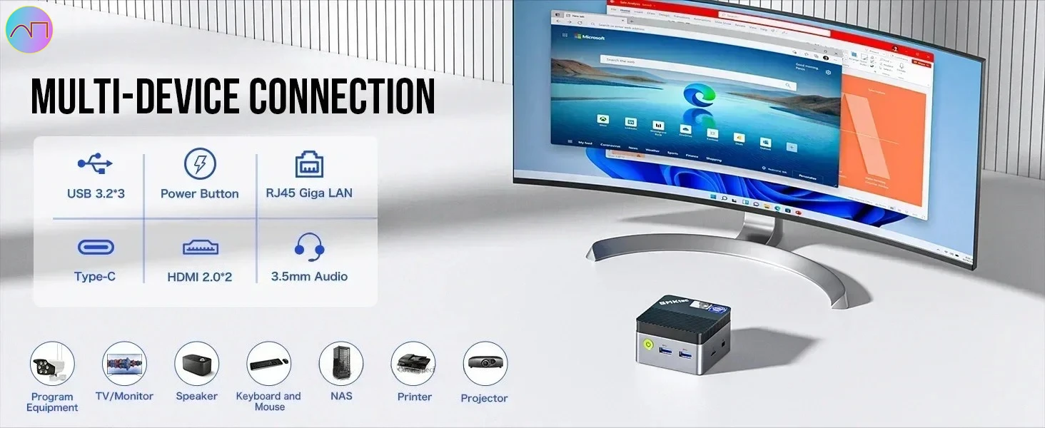 GMKtec G5 ألدر ليك N97 كمبيوتر صغير ويندوز 11 برو DDR5 4800Mhz 12GB 256GB NGFF SSD WIFI 5 BT5.0 كمبيوتر الجيب المحمول