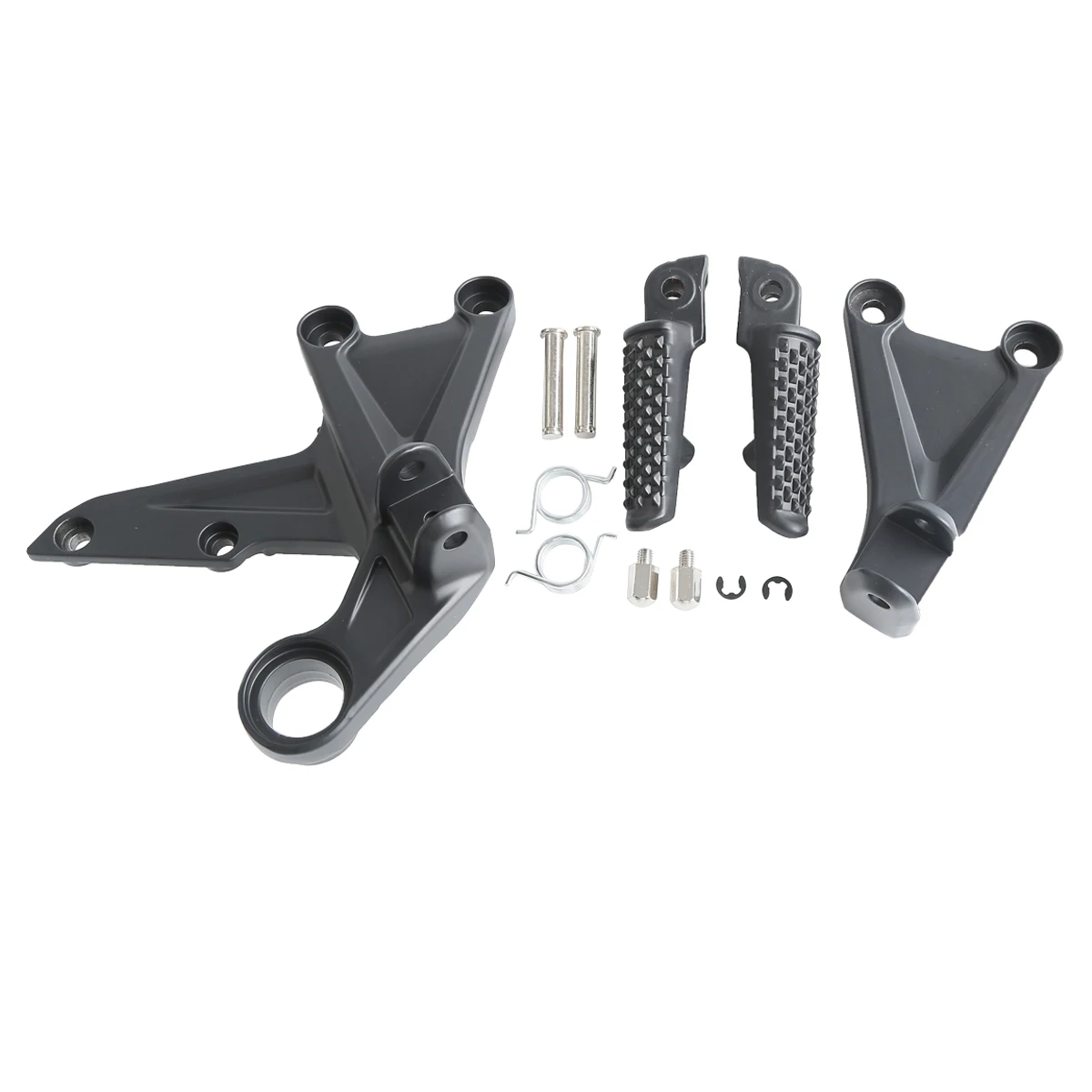 Motorfiets Voorste Voetsteun Voetsteunen Beugel Set Voor HONDA CBR1000RR 2008-2016 2015 2014 2013 2012 2011 2010 2009 Zwart/Zilver