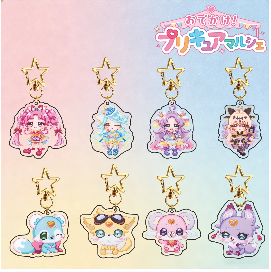 Detective Pretty Cure! 15cm Acrylic Stand Keychain Cute Decoration Gift Anime Themed Cute Stand for Keys Or Decor