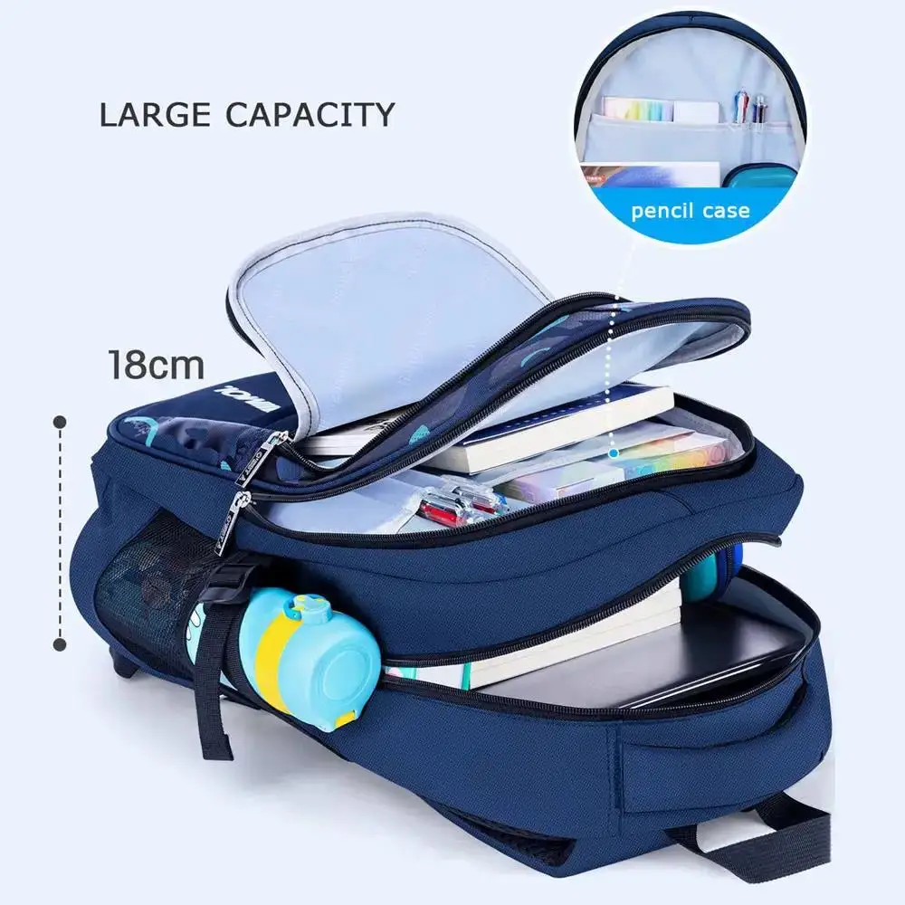 Waterproof Children School Backpack, Casual Primary Schoolbag Book Bag for Boys Daily School Use