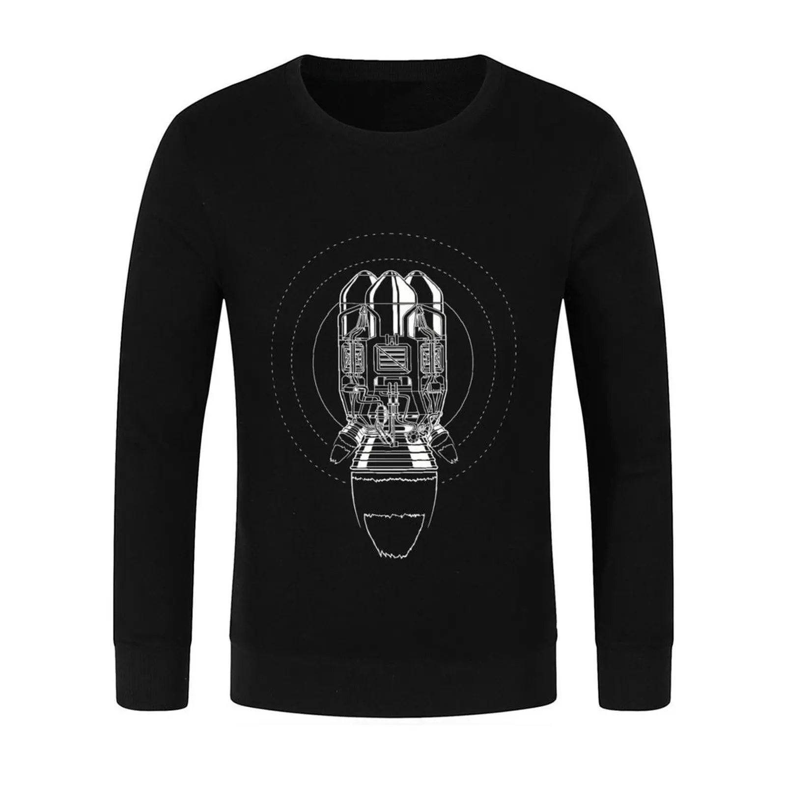 Factorio Rocket Pullover ملابس رجالية ملابس رجالية ملابس الخريف رياضية هوديس وبلوزات جديدة #2