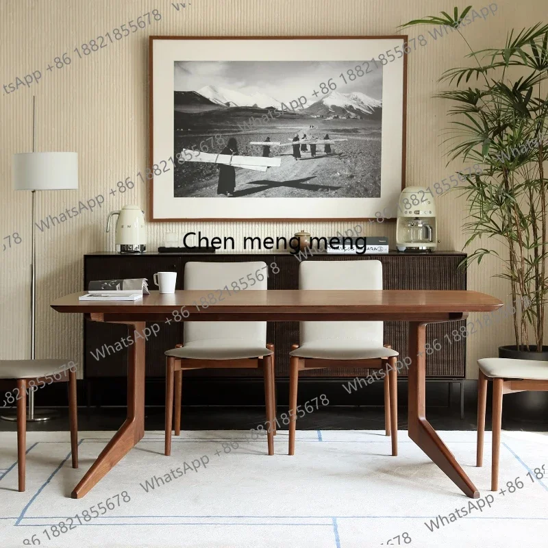 ss03A Side Wall Dining Table Outdoor Tourist Mid Century Wood Dining Table Modern Nordic Study Juegos De Comedor Office Furnitur