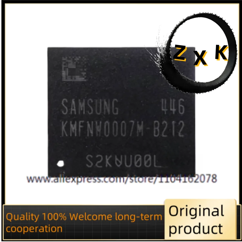 KMFN60012M-B214, KMFNW0007M-B212, KMFNX0007M-B214, KMFNX0012M-B214 BGA-221 SMD EMCP memory chip ic new original