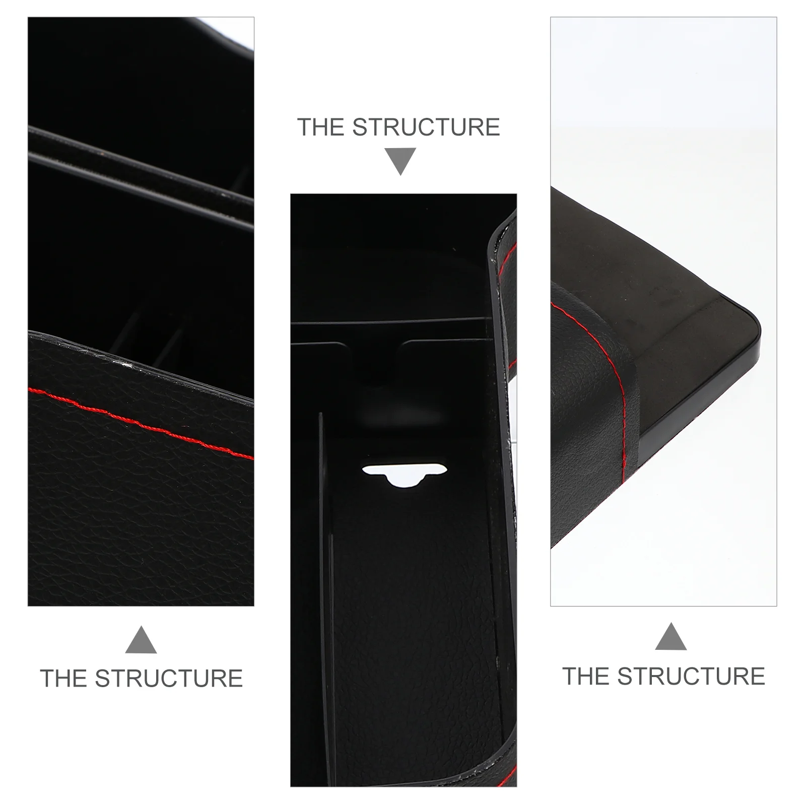 ที่จัดเก็บช่องว่างเบาะรถยนต์ 2 ชิ้น วัสดุพลาสติก สำหรับใส่โทรศัพท์มือถือ กระเป๋าสตางค์ บัตร จัดระเบียบช่องว่างข้างเบาะ