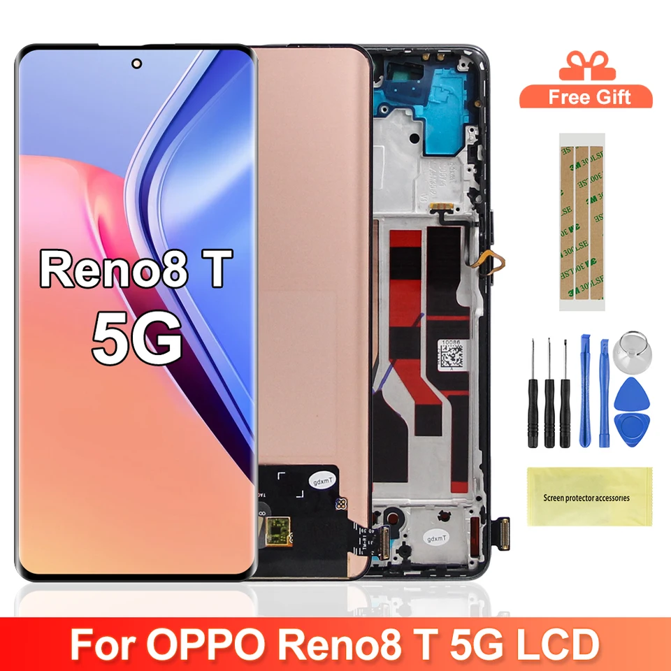 Super Amoled/TFT For Oppo Reno8 T 8T 5G LCD Display Touch Panel