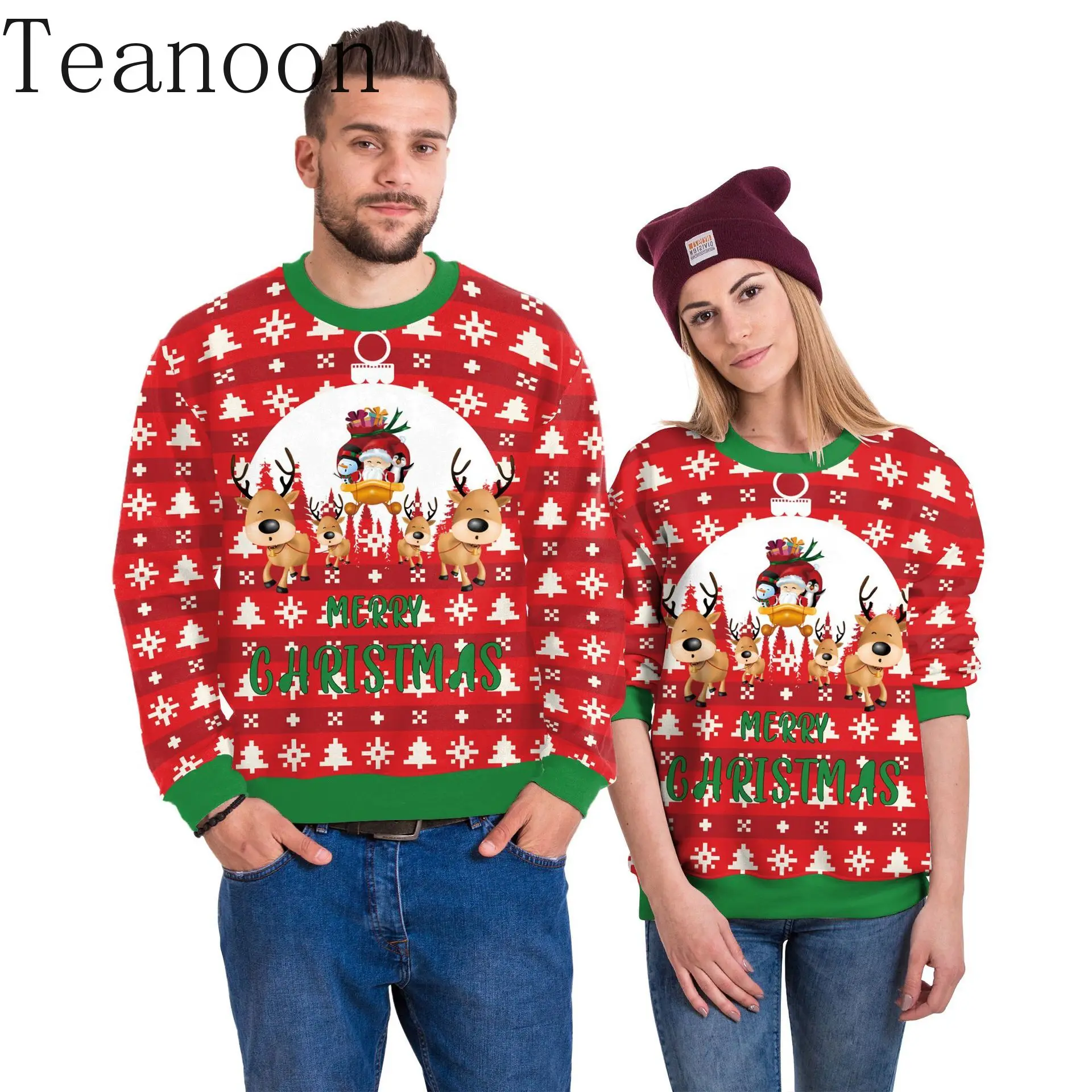 Мужские толстовки с капюшоном на уродливую тематику с Рождеством, толстовки с 3D принтами, спортивная одежда, топы с длинными рукавами, одежда унисекс с оленем Санта-Клауса