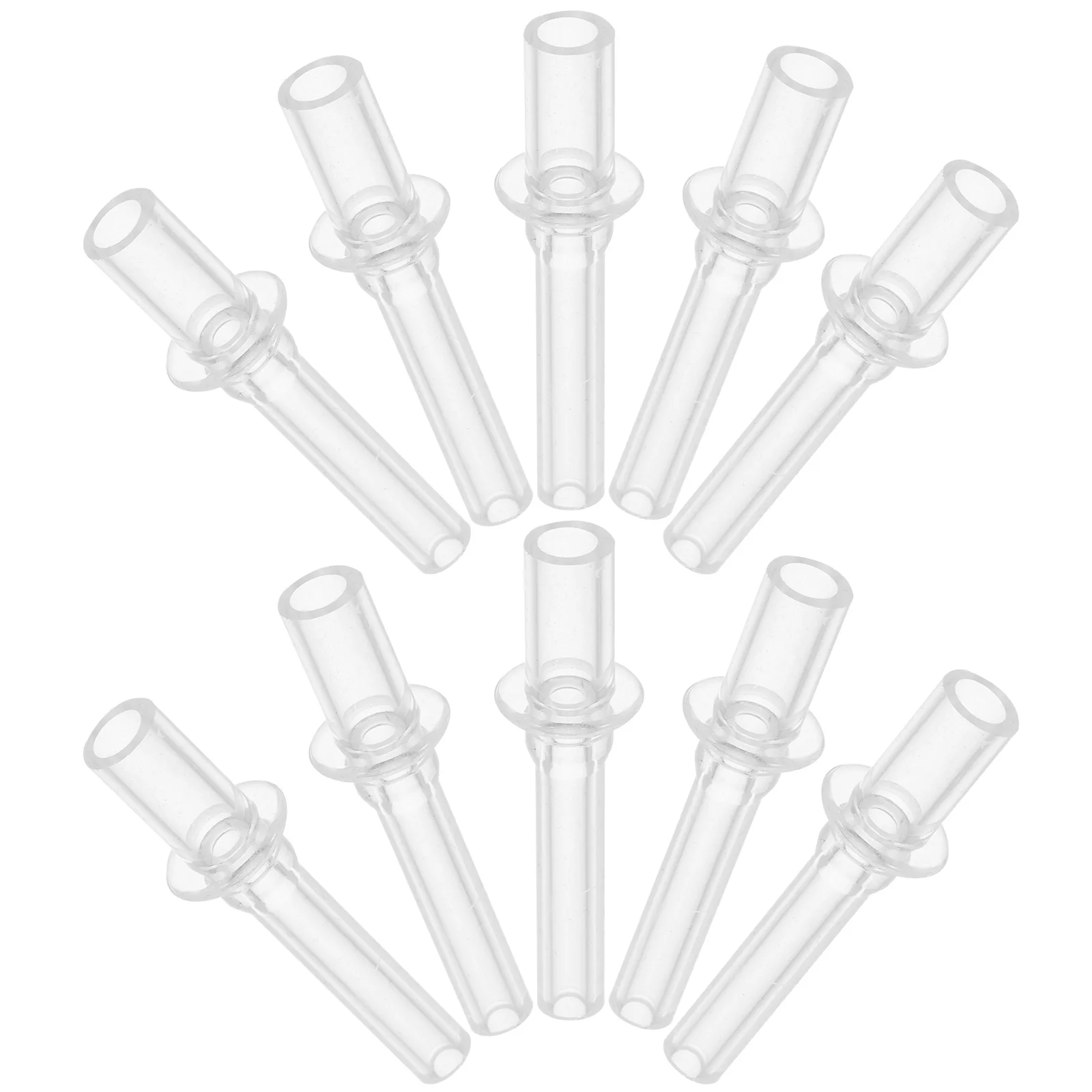 

10 Pcs Spout Cup Replacement Head Reusable Straw Tips Baby Bottle Straws Pipette Silicone for Water Bottles Silica Gel