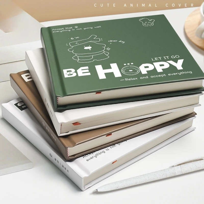 

Square Hardcover Journal - 200 Page Minimalist Notebook, Premium Hardback Notebook for Sketching, Notes & Diary, A5 Size