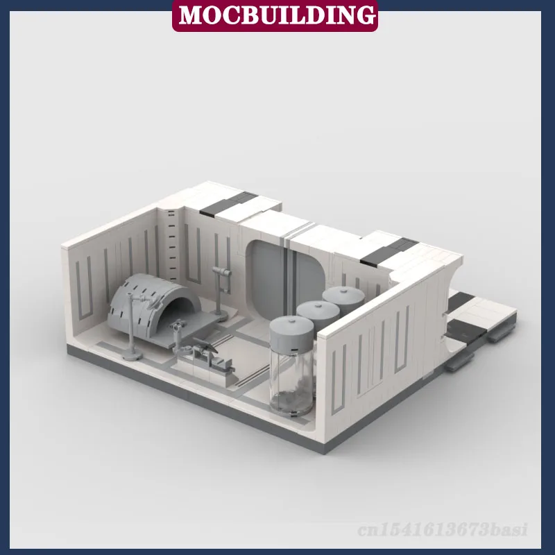 MOC Space Series Exterior Corridor Room Model Building Blocks Assembly Military Bricks Set Collection Series Toy Gifts