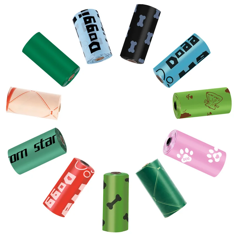 Biodegradable Disposable Pet Waste Pouches Thick Single Use Excrement Handling Bags Factory Direct Supply Custom Surface