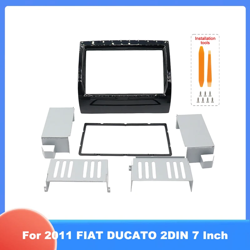 

For 2011 FIAT DUCATO 2DIN 7 Inch Car Radio Frame Fascia Dashboard Panel Bezel Kit Replacement