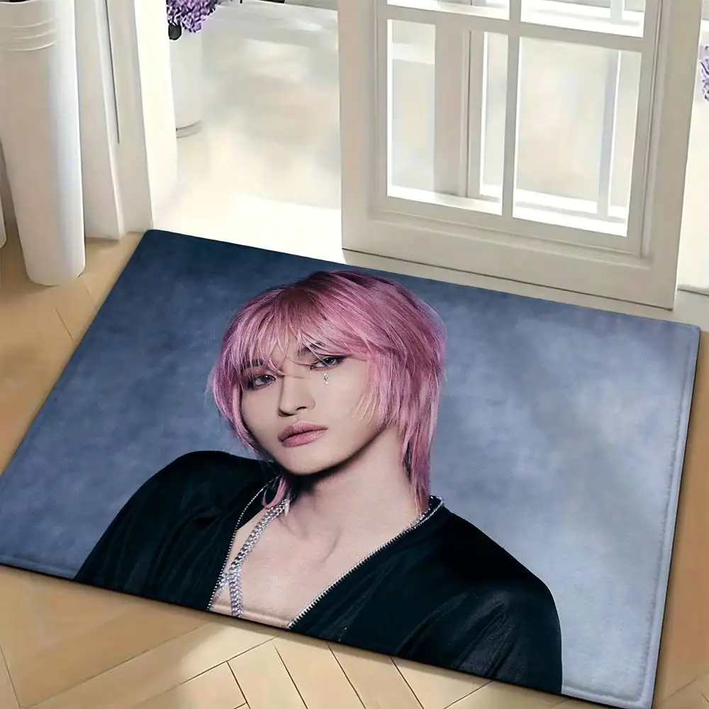 Popular Boy S-Seonghwa Floor Mat Soft Non Slip for Entry Door Bathroom Indoor Home Decorative Carpet