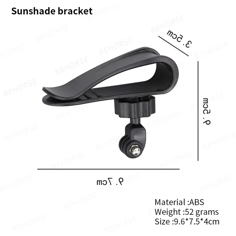 Car Sunshade Mount Holder Clip For GoPro Hero 13 12 Insta360 X5 X4 DJI Osmo Pocket 4 3 Action 6 5 Pro 4 3 Smartphone Accessories