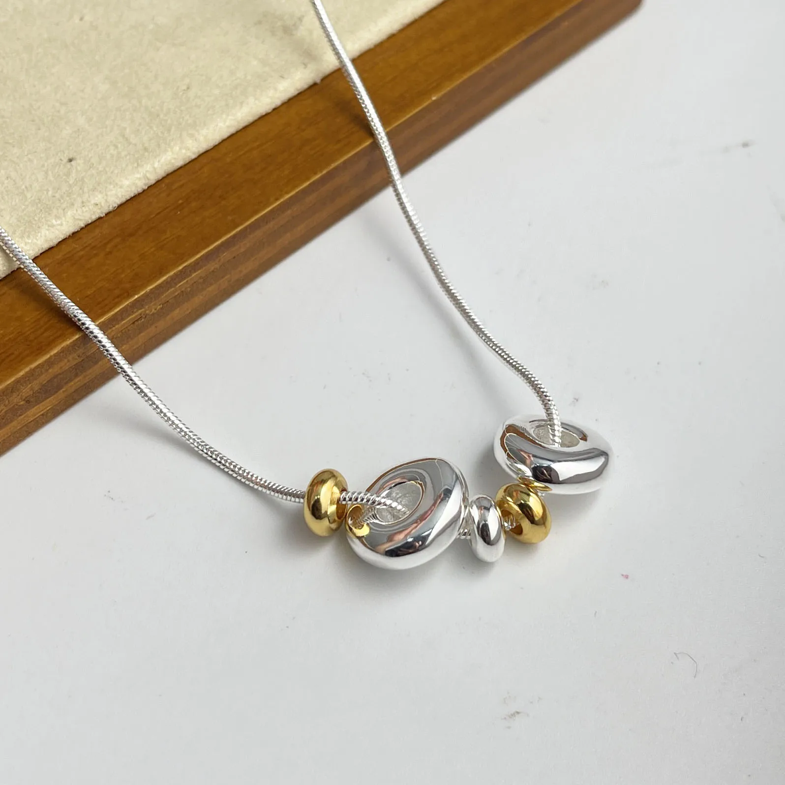 

925 Sterling Silver Necklace For Women Adjustable Necklace Round Narrow Bar Choker Necklaces Birthday Gift Chocker