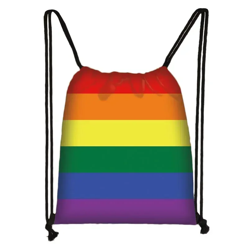 

Рюкзаки Love Is Love Rainbow, сумки на шнурке для ЛГБТ, геев и лесбиянок, рюкзаки для мужчин и женщин, сумки для хранения Dab Rainbow Unicorn, подарок