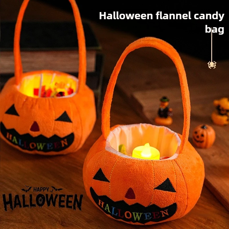 children's-sugar-pocket-halloween-pumpkin-lantern-props-decorative-candy-bag-sugar-bucket-bag-basket