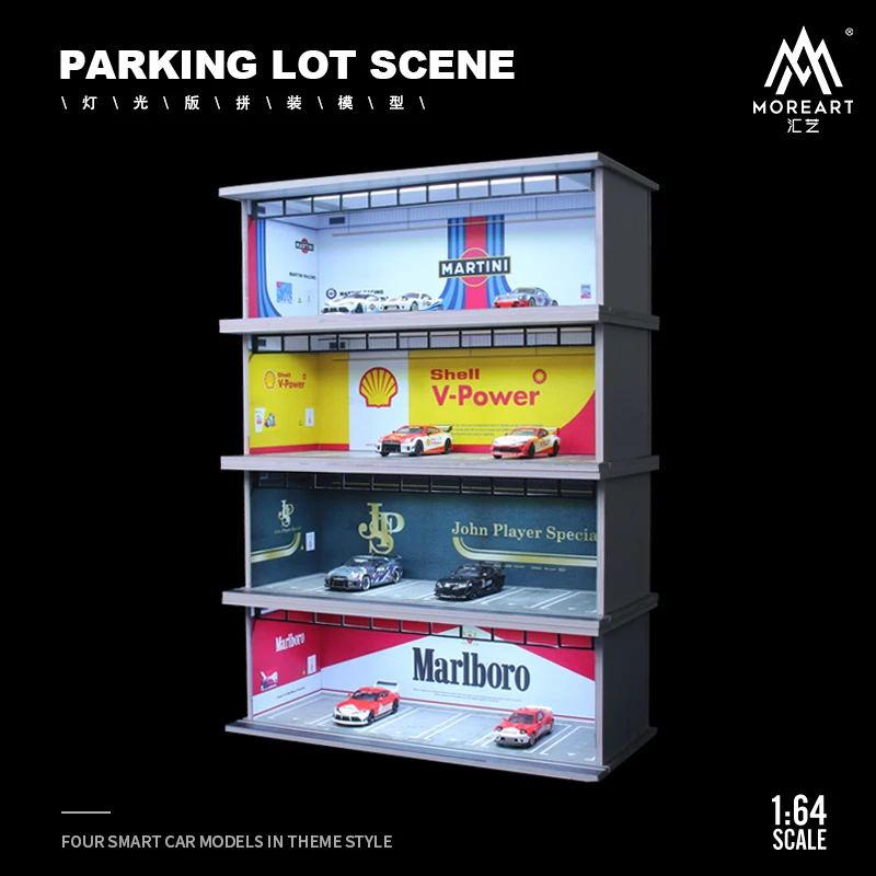 MoreArt 1:64 led light version assembly scene Diorama