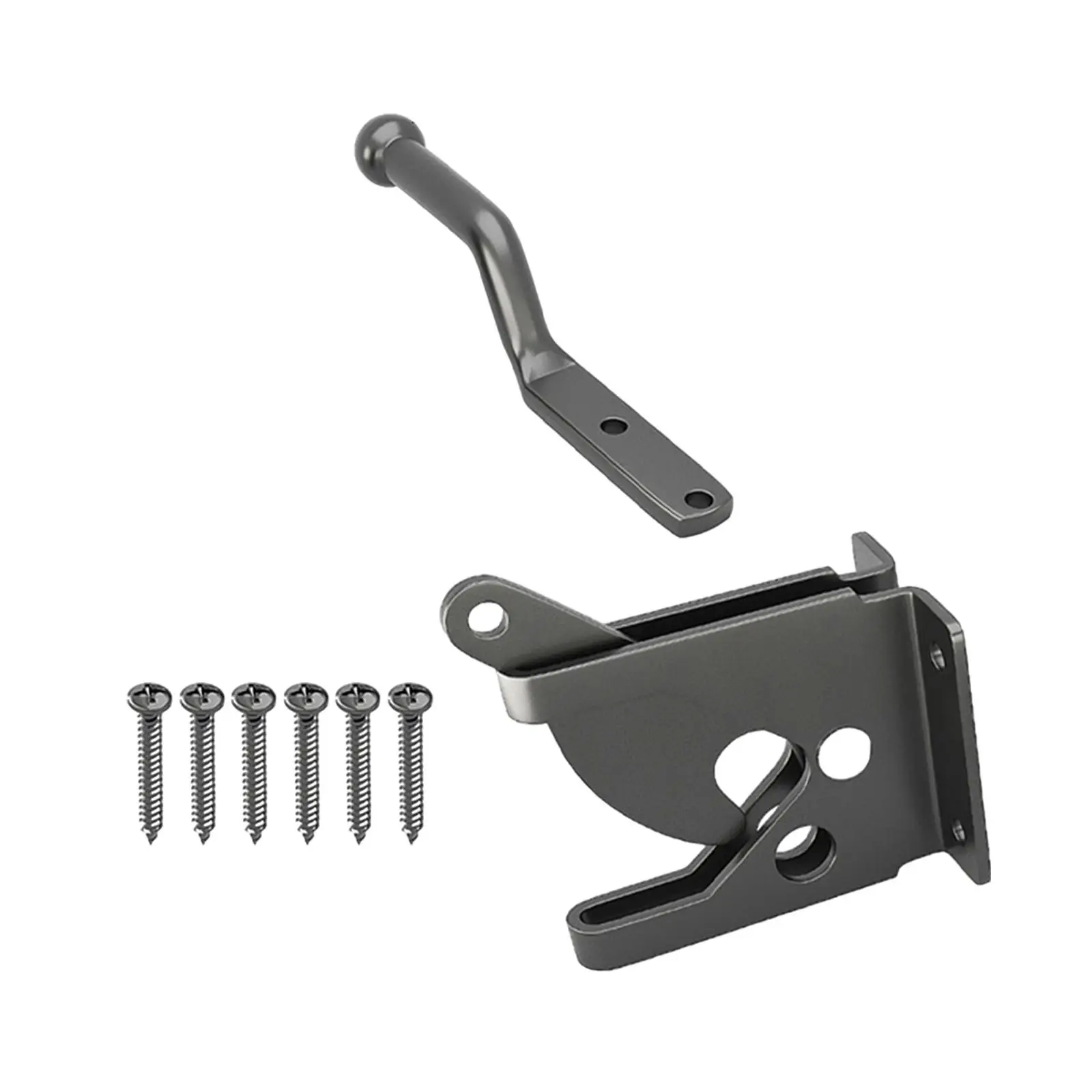 

Fence Hinge Latch Self Locking Farm Wooden Doors Garage Garden Carbon Steel