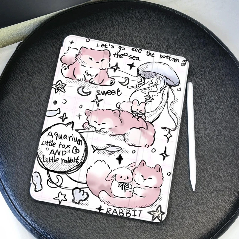 Para ipad mini 6 caso 2021 10.2 7/8/9 geração caso inteligente com suporte de caneta para pro 11 2nd 3rd 4th Чехол На Айwlд 9 7 Дюйма capa