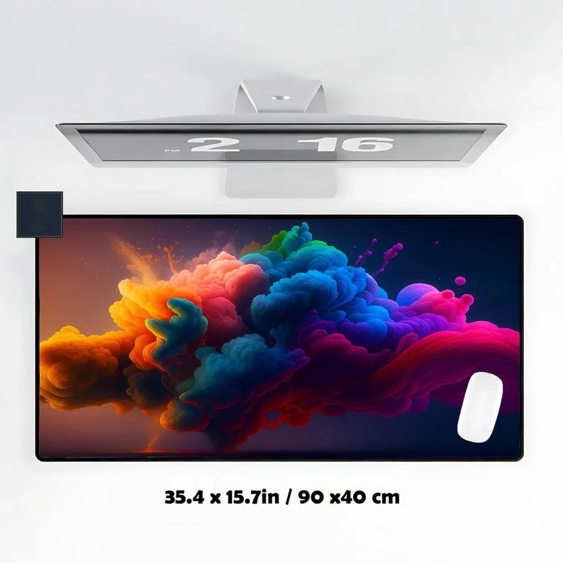 

Brightly Colored Gaming Desk Mat,non-slip and Waterproof Mousepad,minimalist Office Decoration Mat,the Perfect Gift for Friends.